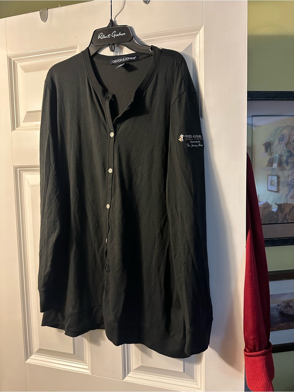 Women’s Black Long-Sleeve Button Cardigan